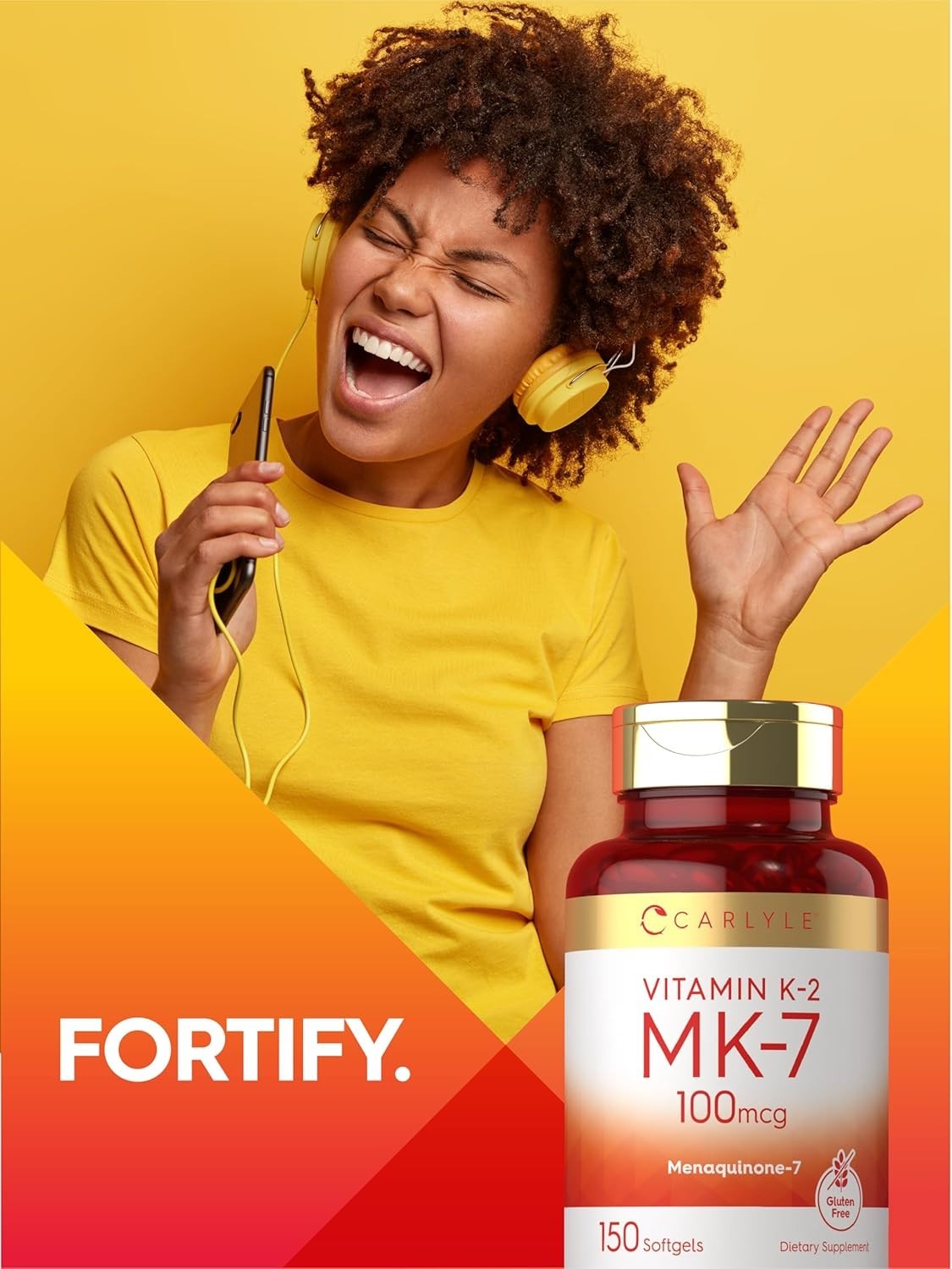 Vitamin K2 MK7 100 mcg | 150 Softgels | Non-GMO, Gluten Free Supplement