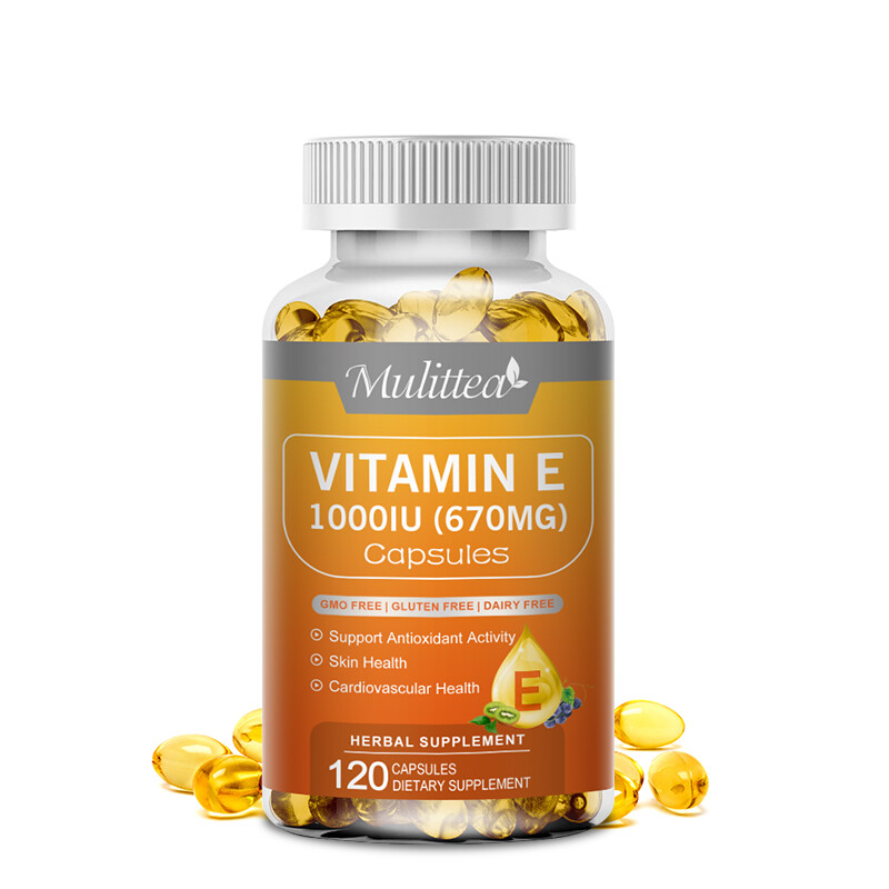 670mg Vitamin E 1000 IU – 240 Softgel Capsules Anti-aging