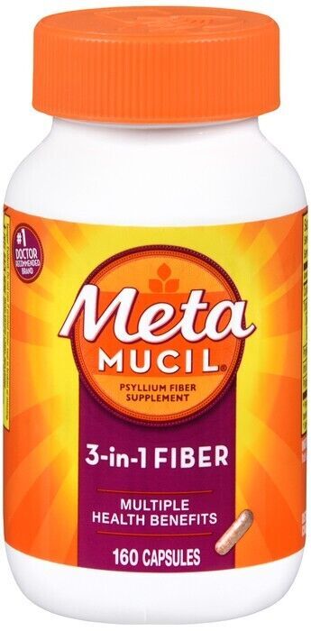 Metamucil Daily Fiber Supplement, 160 Capsules