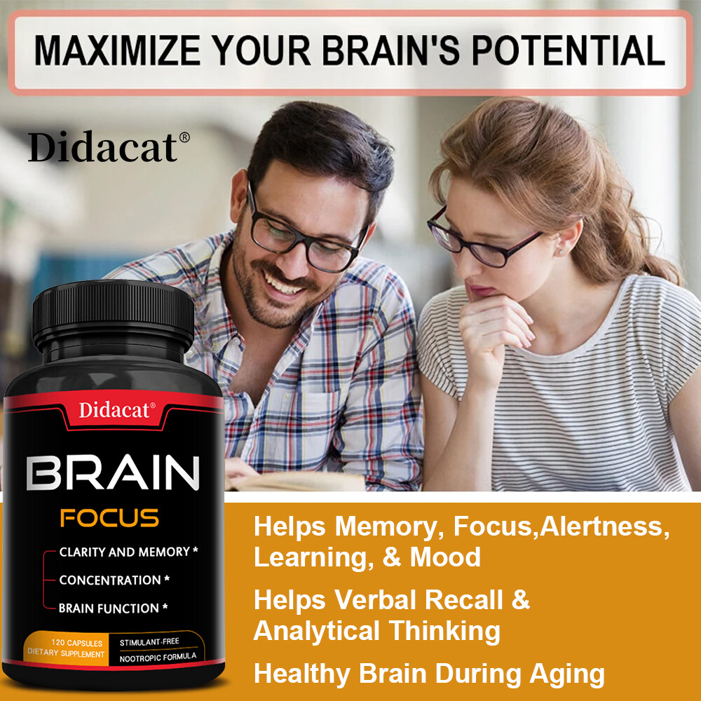 Brain Health Capsules Enhance Brain Function Improve Memory Attention 120 Caps