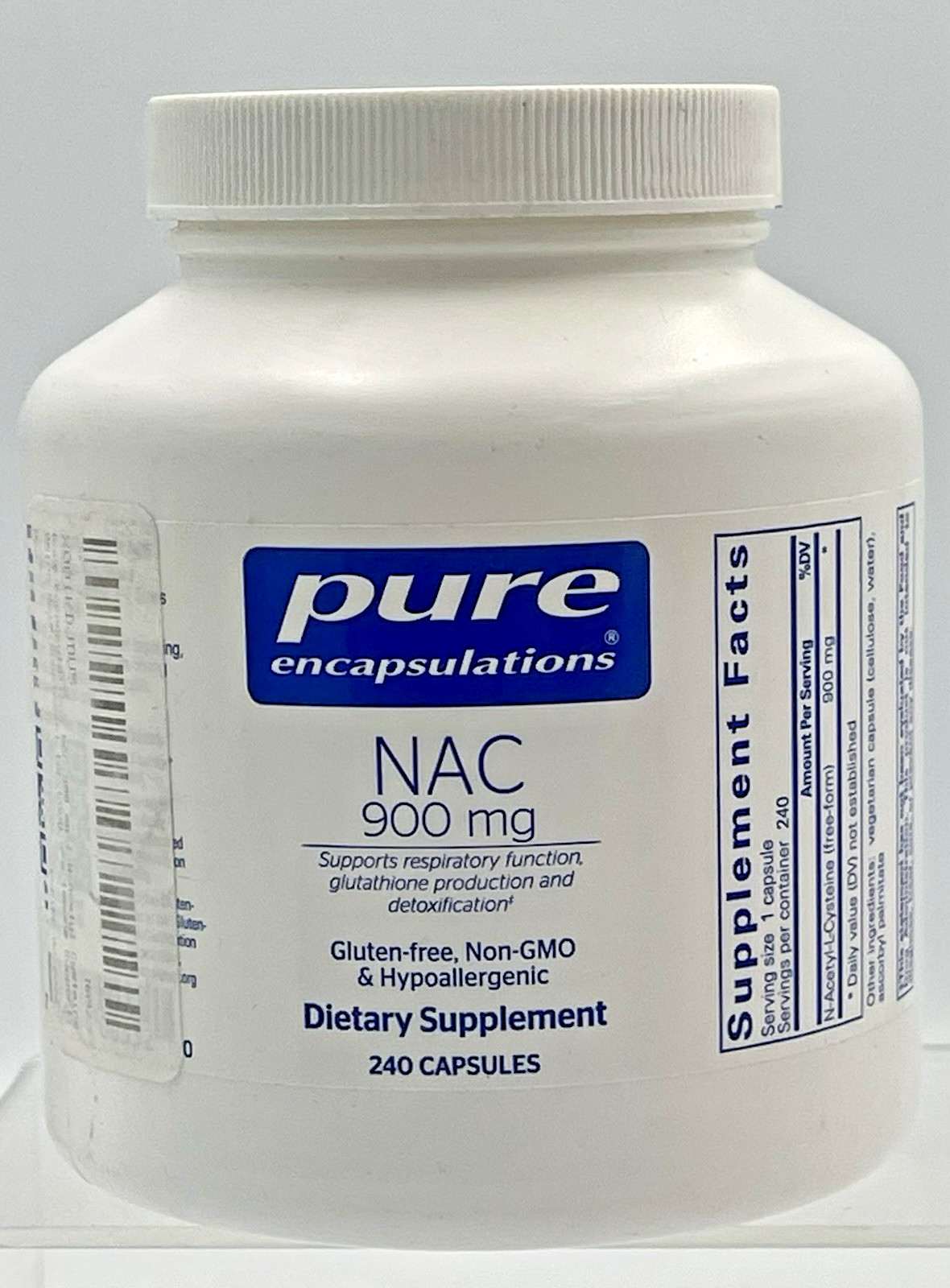 Pure Encapsulations NAC 900mg 240 Capsules N-Acetyl Cysteine Supplement EXP02/28