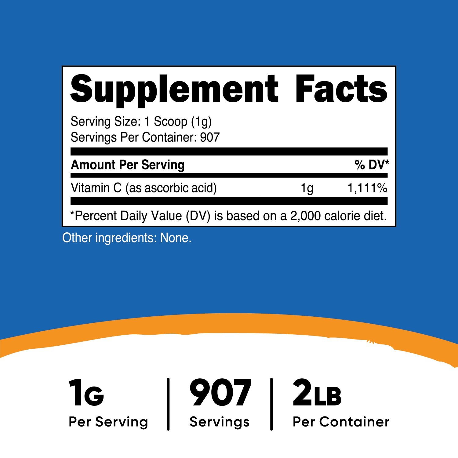 Nutricost Vitamin C Powder 2 LBS – Pure High Quality Vitamin C (Ascorbic Acid)