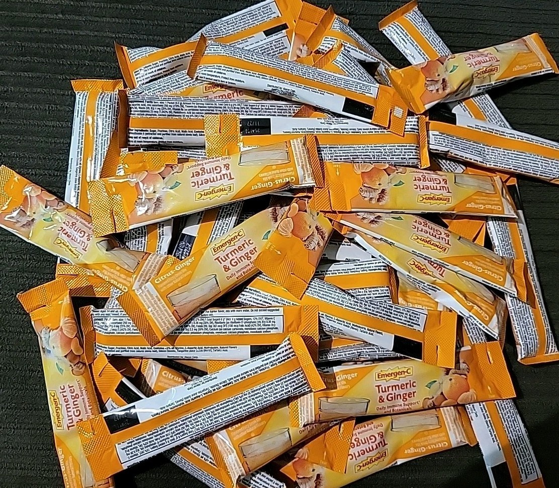 Emergen-C Turmeric & Ginger (58 Packets TOTAL) ~EXP: 8/26+