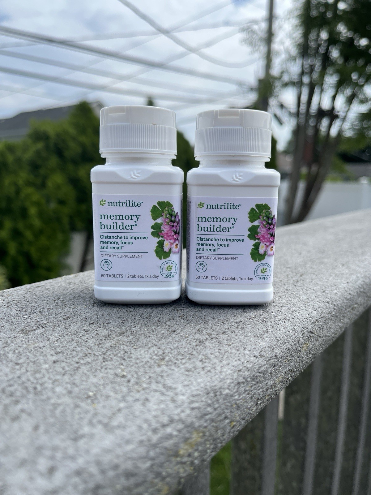 Nutrilite Memory Builder Improve Memory Focus Recall – 60 Tablets 2bottles