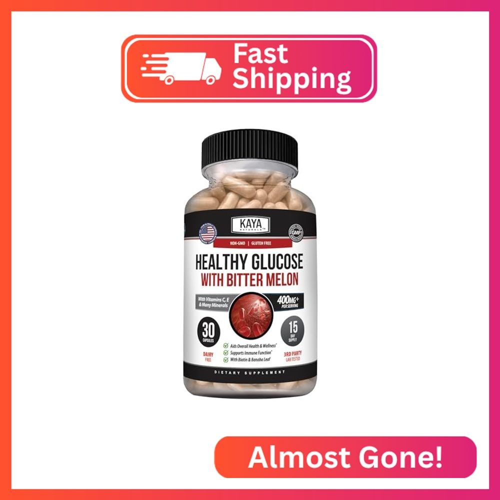 Kaya Naturals Healthy Gluco with Bittermelon Supplement | Support Healthy Levels