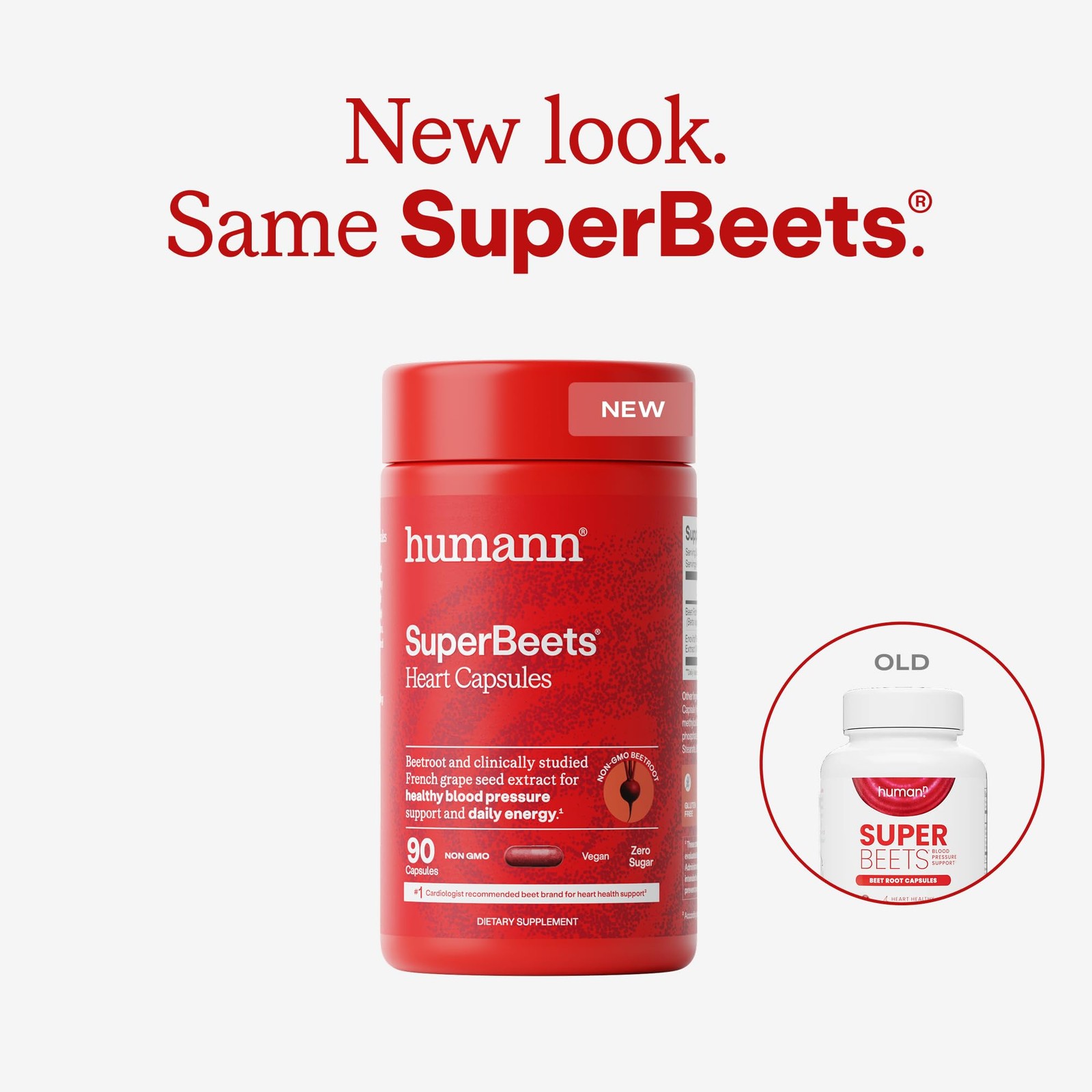 Humann SuperBeets Beet Root Capsules Quick Release 90 Count (Pack of 1)