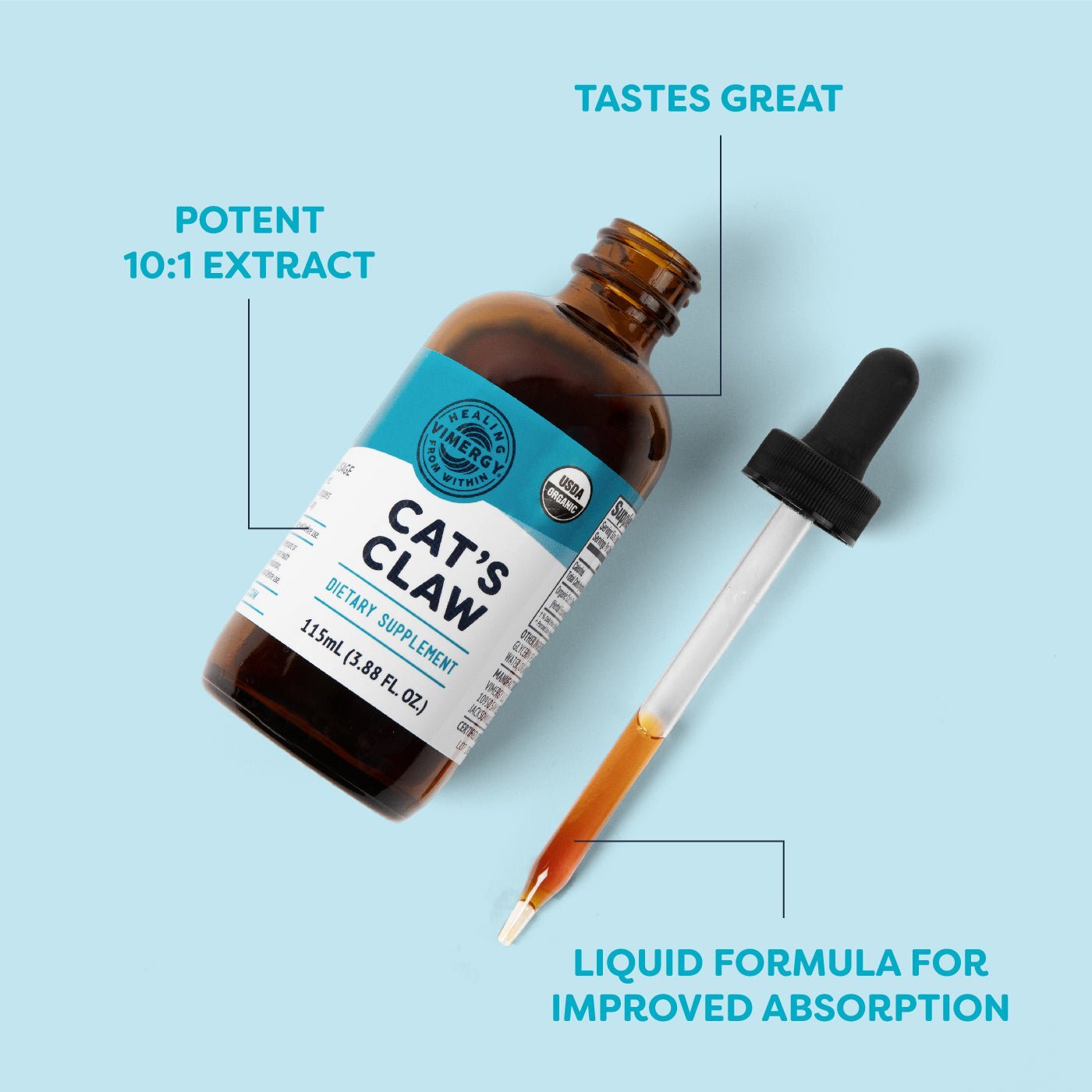 Vimergy USDA Organic Cat’s Claw Extract, 57 Servings