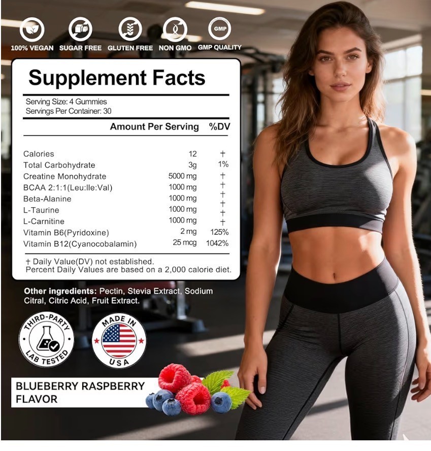 create creatine monohydrate gummies for men women