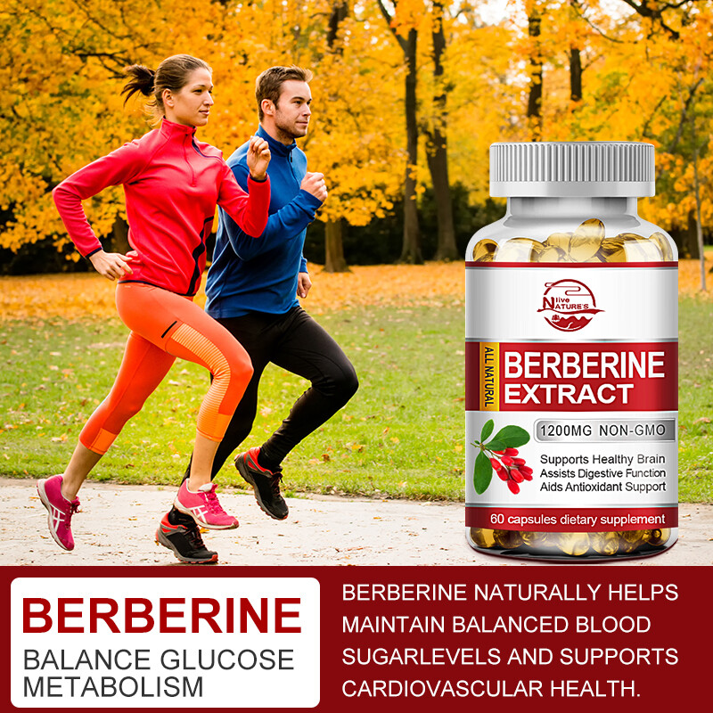 Premium Berberine 1200mg 180 Caps Blood Sugar Support ,Heart Health & Immune