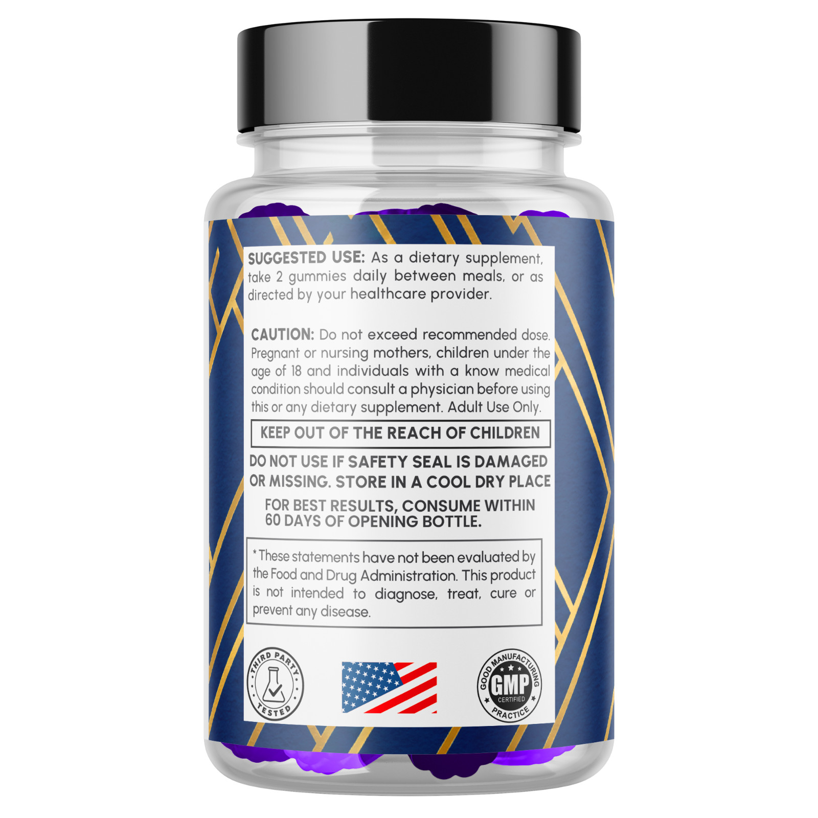 (2 Pack) Jellyfil Male Gummys Advanced Male Health Vitamin Support 120 Gummies