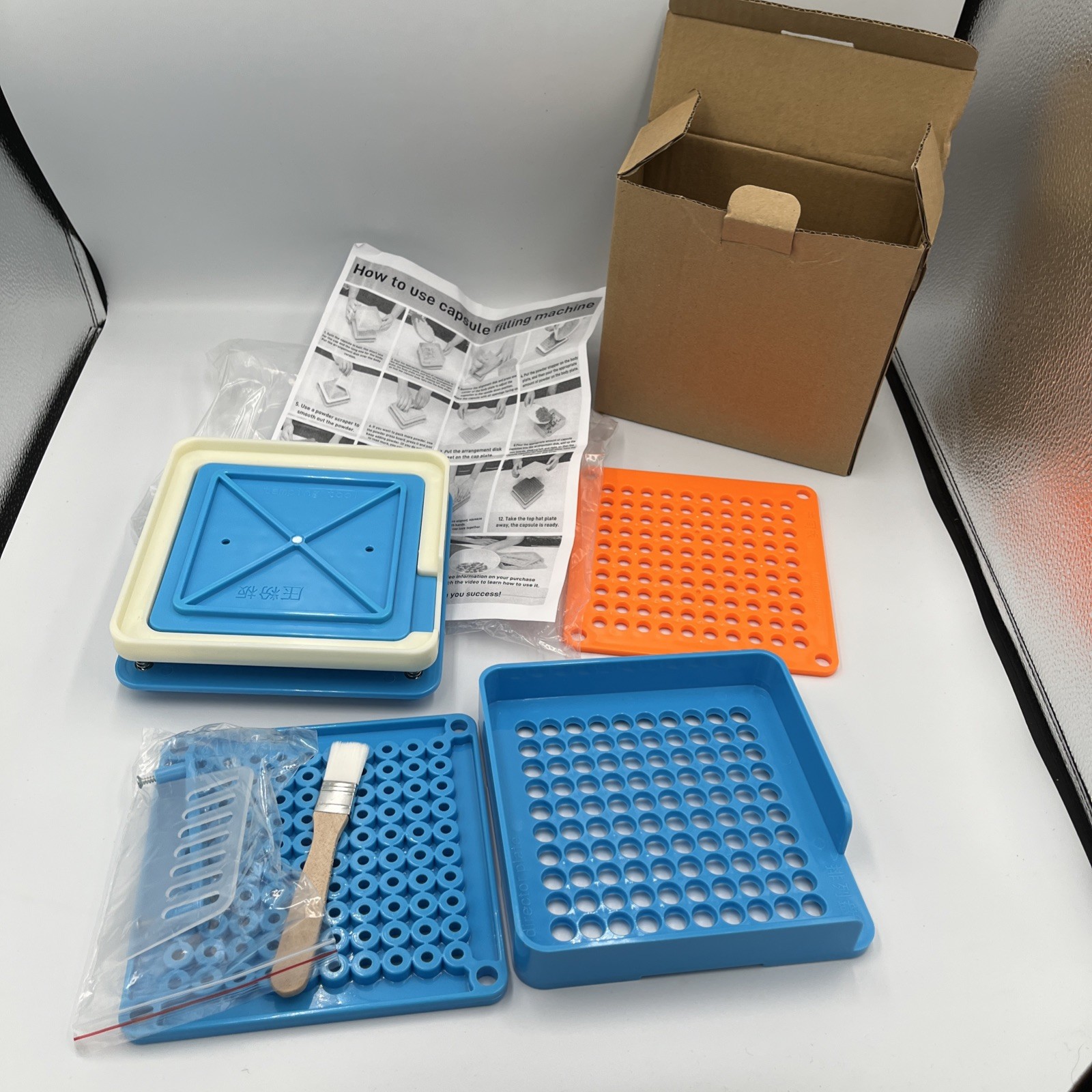 100 Hole Pill Box Organizer And Storage Unit