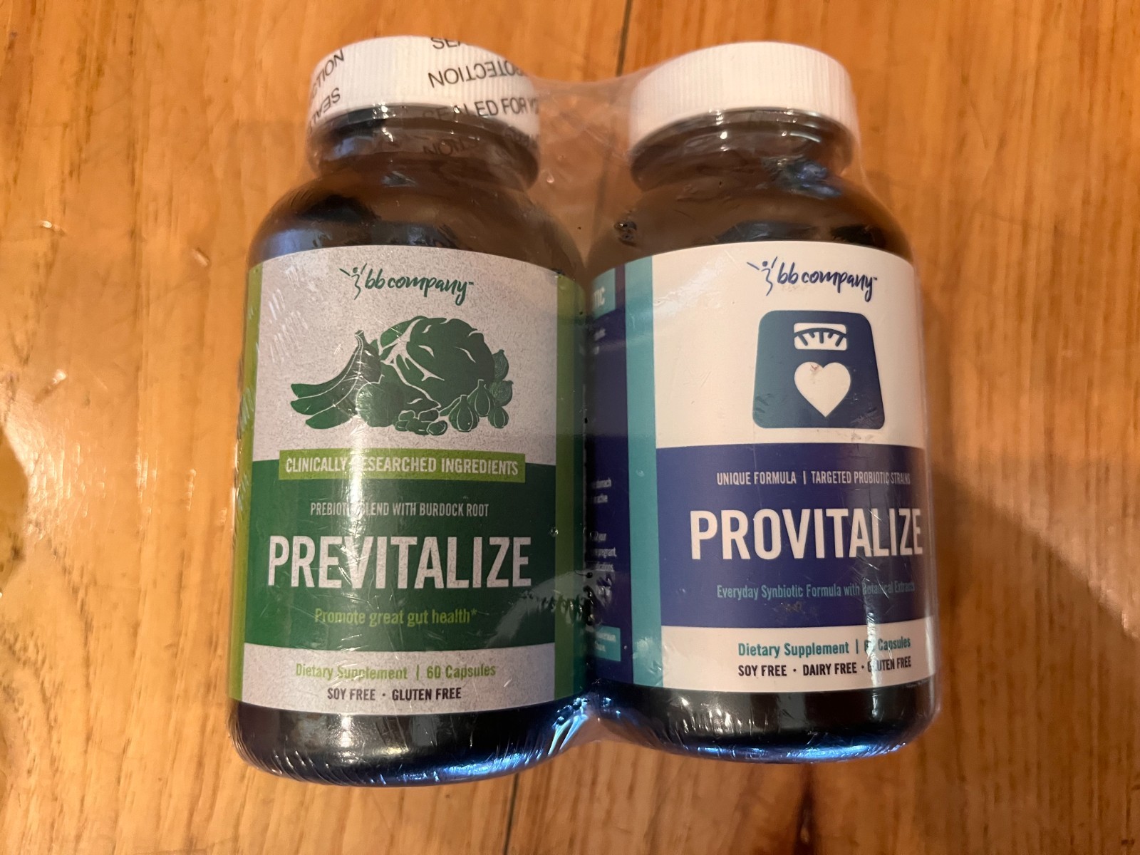 5 BB Company Provitalize Previtalize Gut Bottle 60 Capsules Digestive Support