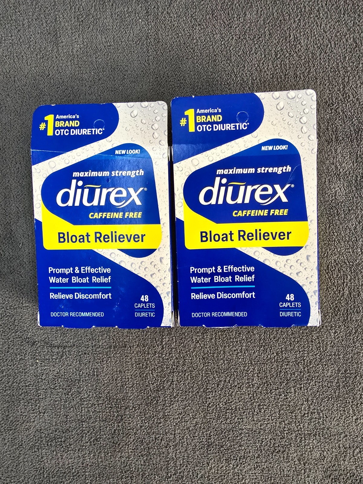 (2) Diurex Max – Maximum Strength Caffeine-Free Diuretic 48 Count 8/26+