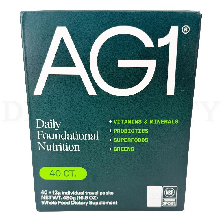 AG1 Athletic Greens Daily Foundational Nutrition Vitamins & Minerals 40 Count