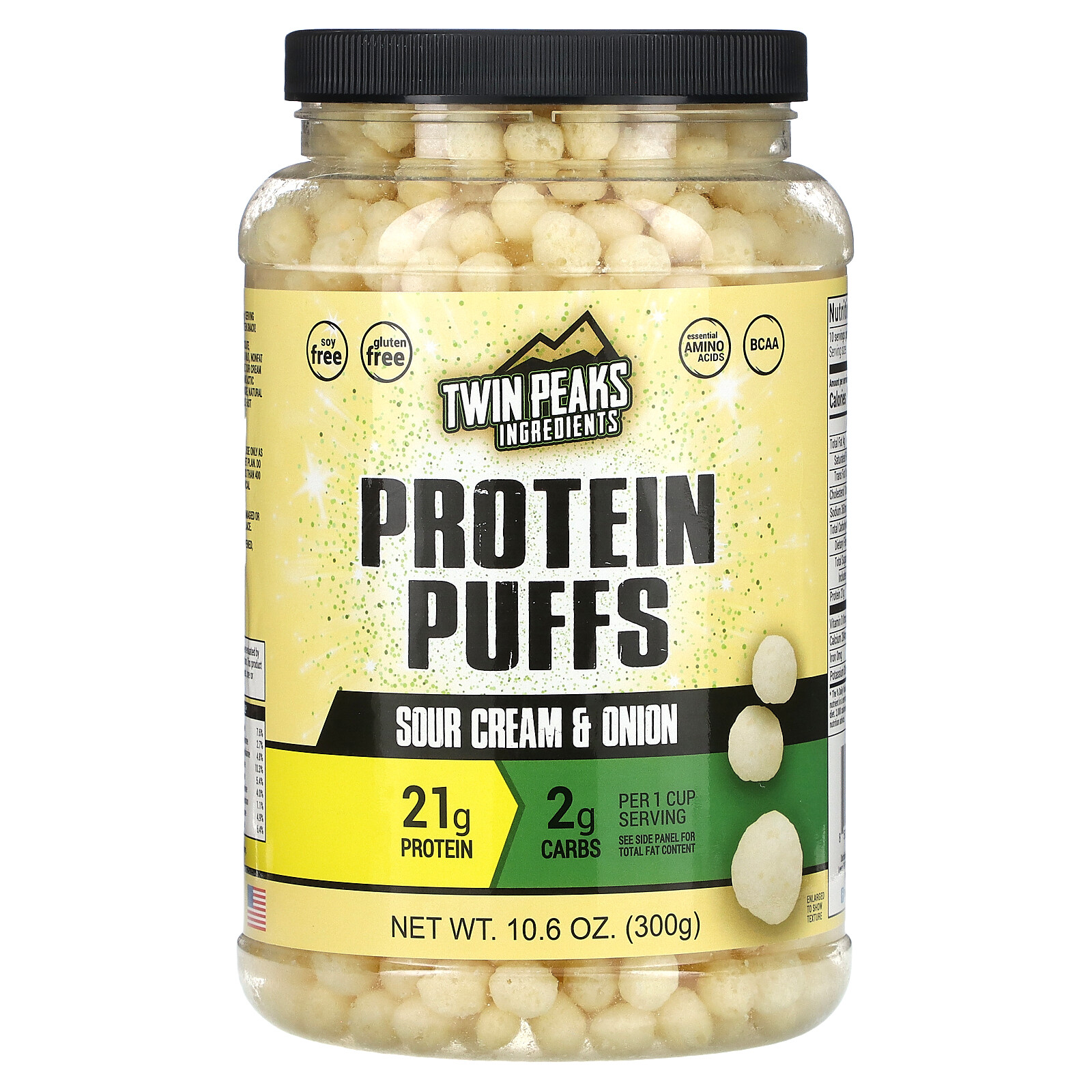 Protein Puffs, Sour Cream & Onion, 10.6 oz (300 g)