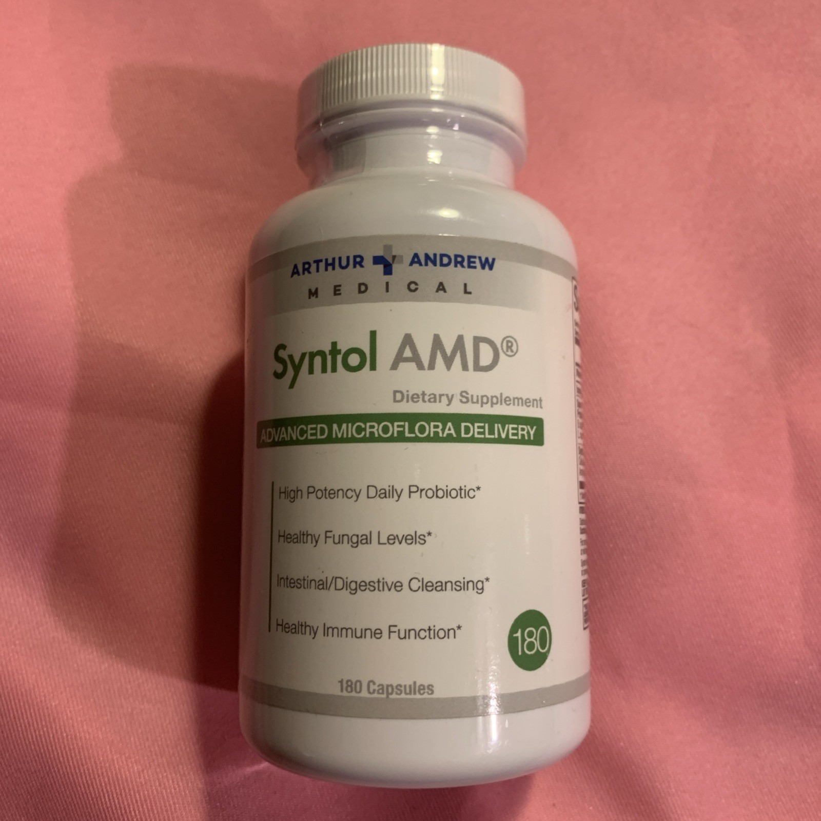 Arthur Andrew Medical, Syntol AMD 500 mg, 180 Caps Mfg 10/2024