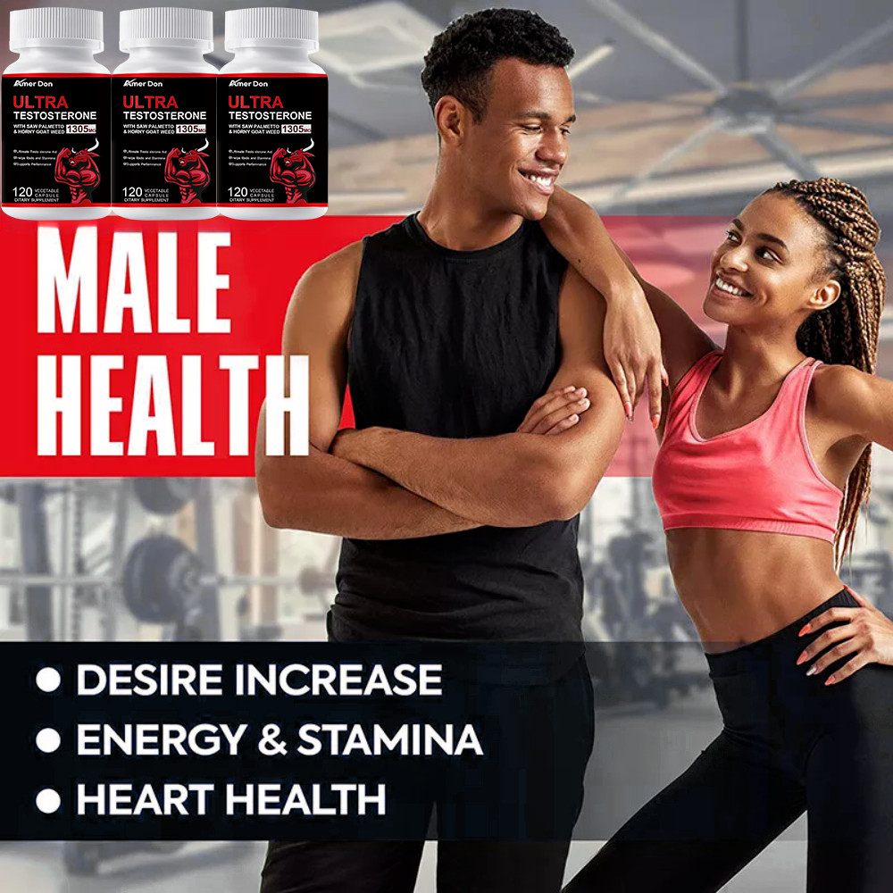 ULTRA Testosteron Booster Supplement for Men, Energy & Endurance, Muscle Gain
