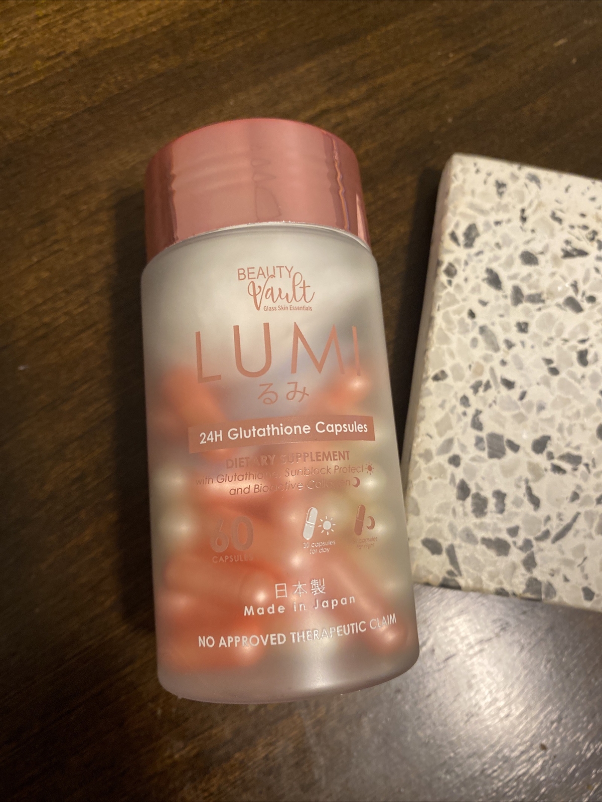 Beauty Vault LUMI 24H Glutathione Capsules, 60 Capsules