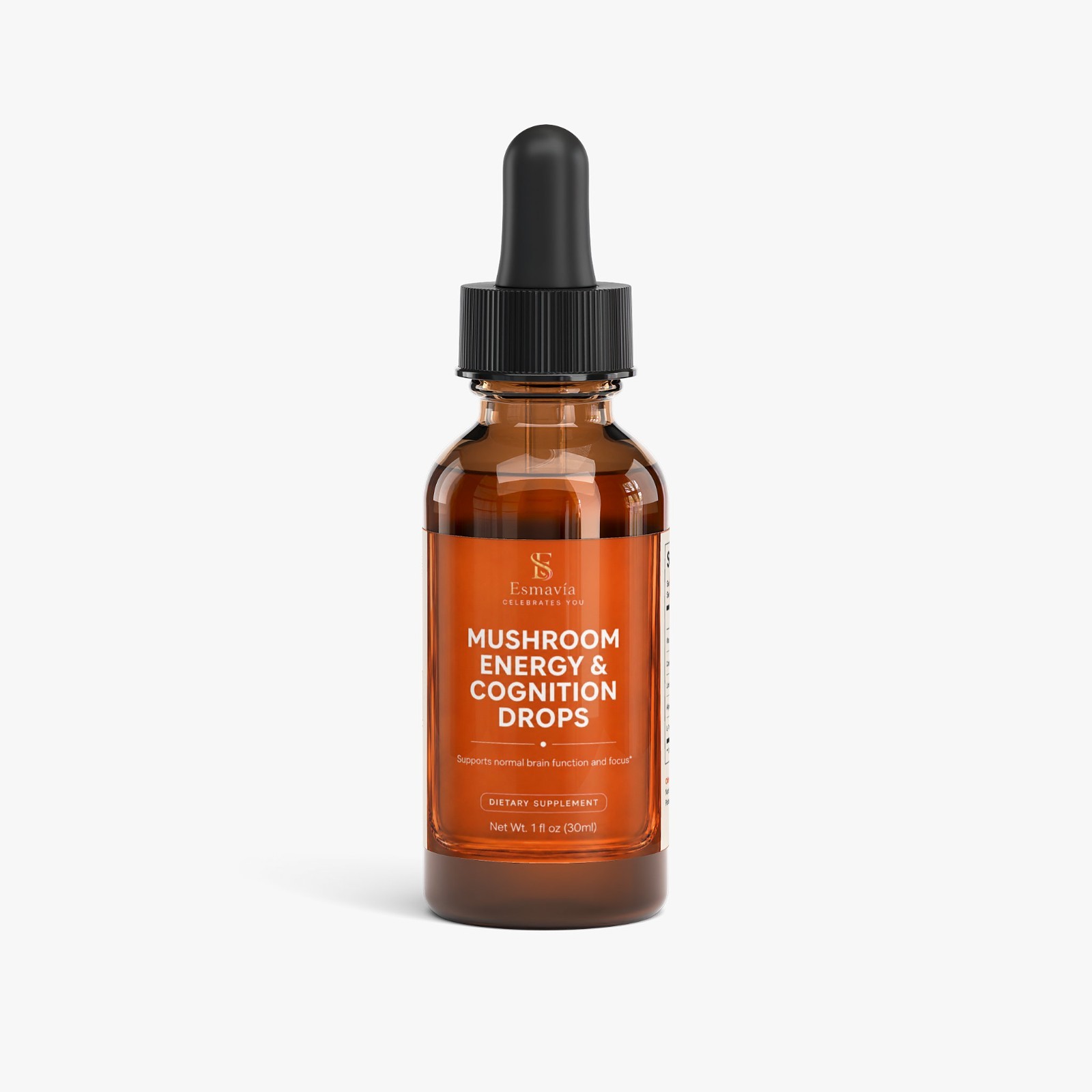Mushroom Energy Cognition Drops 1oz Lion’s Mane Cordyceps Focus Support USA