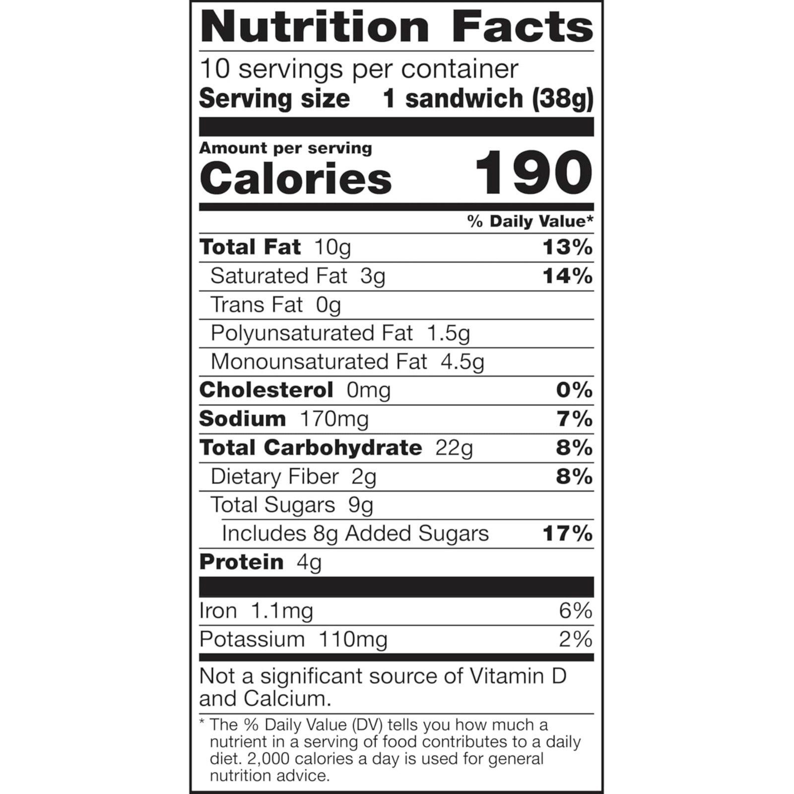 Chocolate Peanut Butter Biscuit Sandwich Snack Bars, 10 Count, Pack of 6, 13.5 o