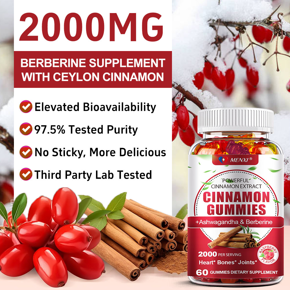 60PCS Cinnamon Blood Sugar Gummies- Glucose Balance & Metabolic Support Formula