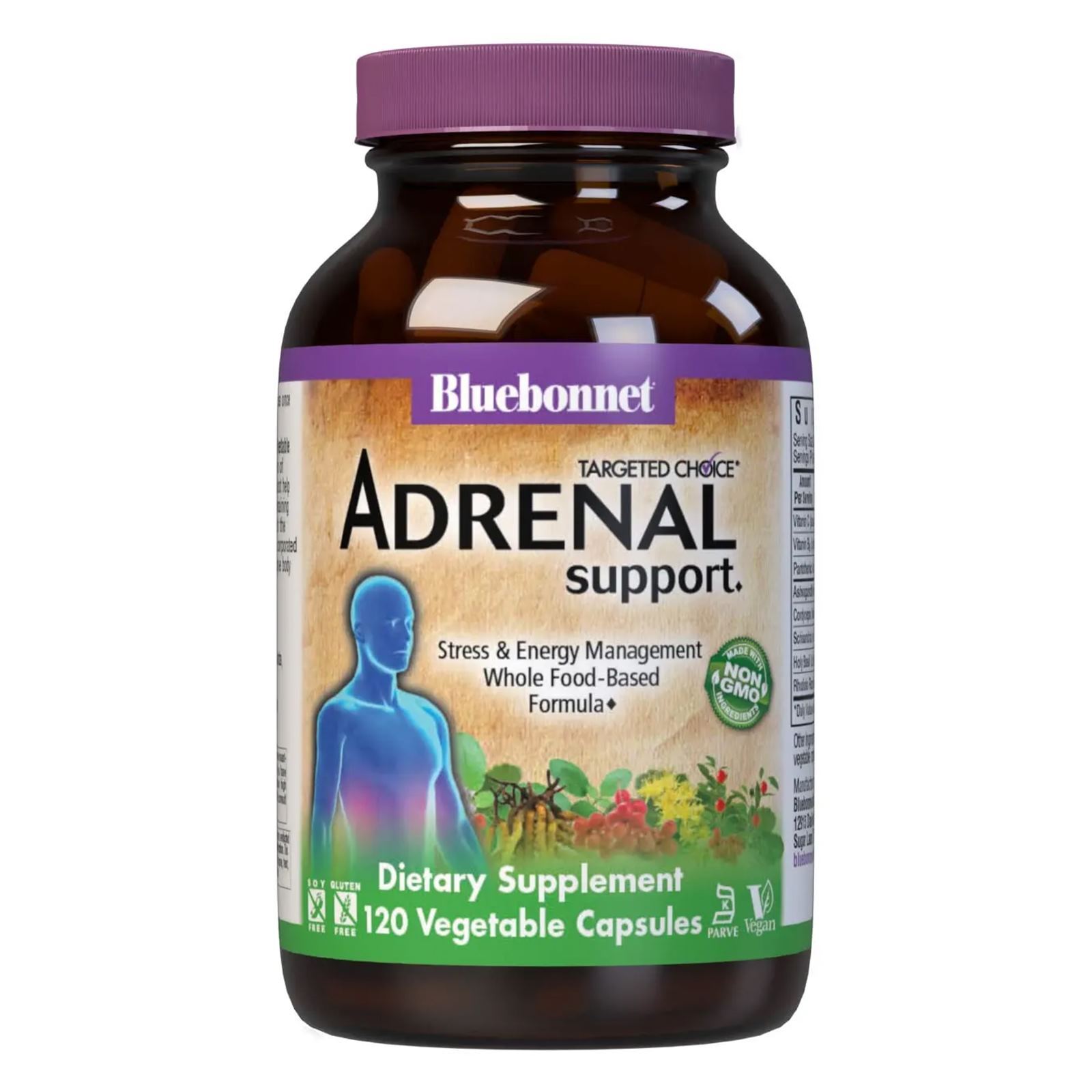 Bluebonnet Targeted Choice Adrenal Support 120 Veg Capsules