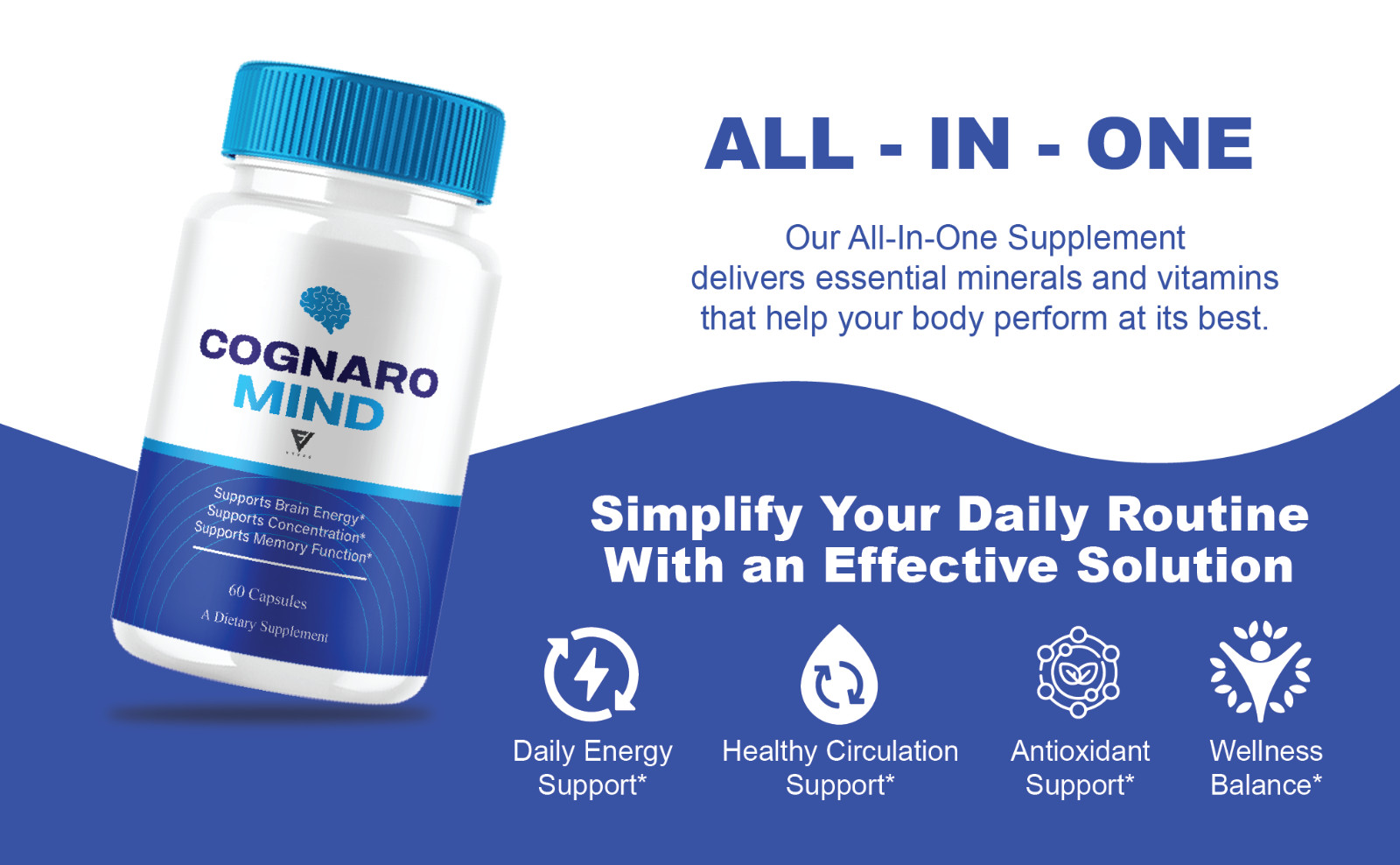 Cognaro Mind Advanced Brain Support, CognaroMind Pills (60 Capsules)