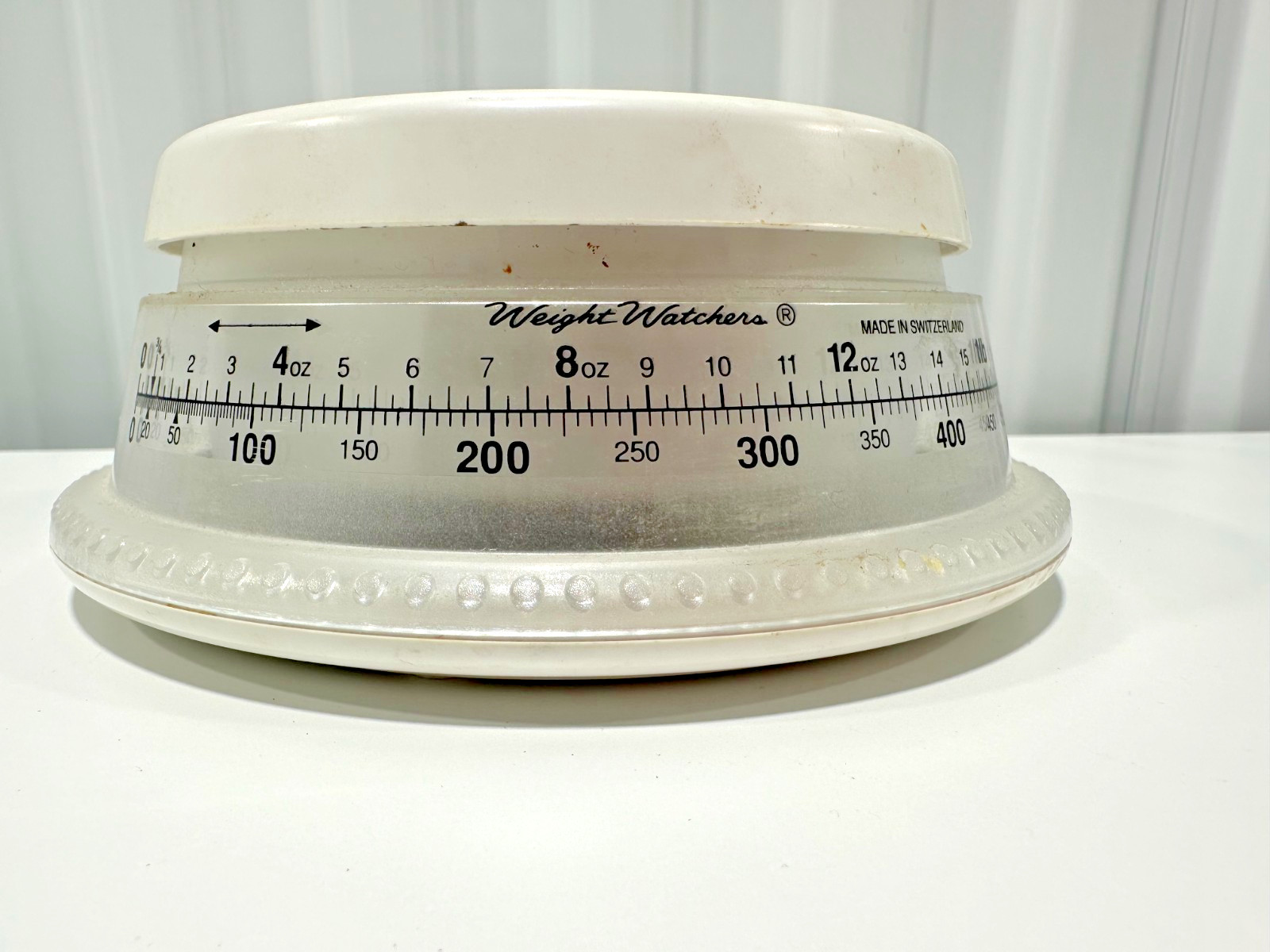 Vintage 1990’s Weight Watchers Round Food Scale Switzerland Works!!