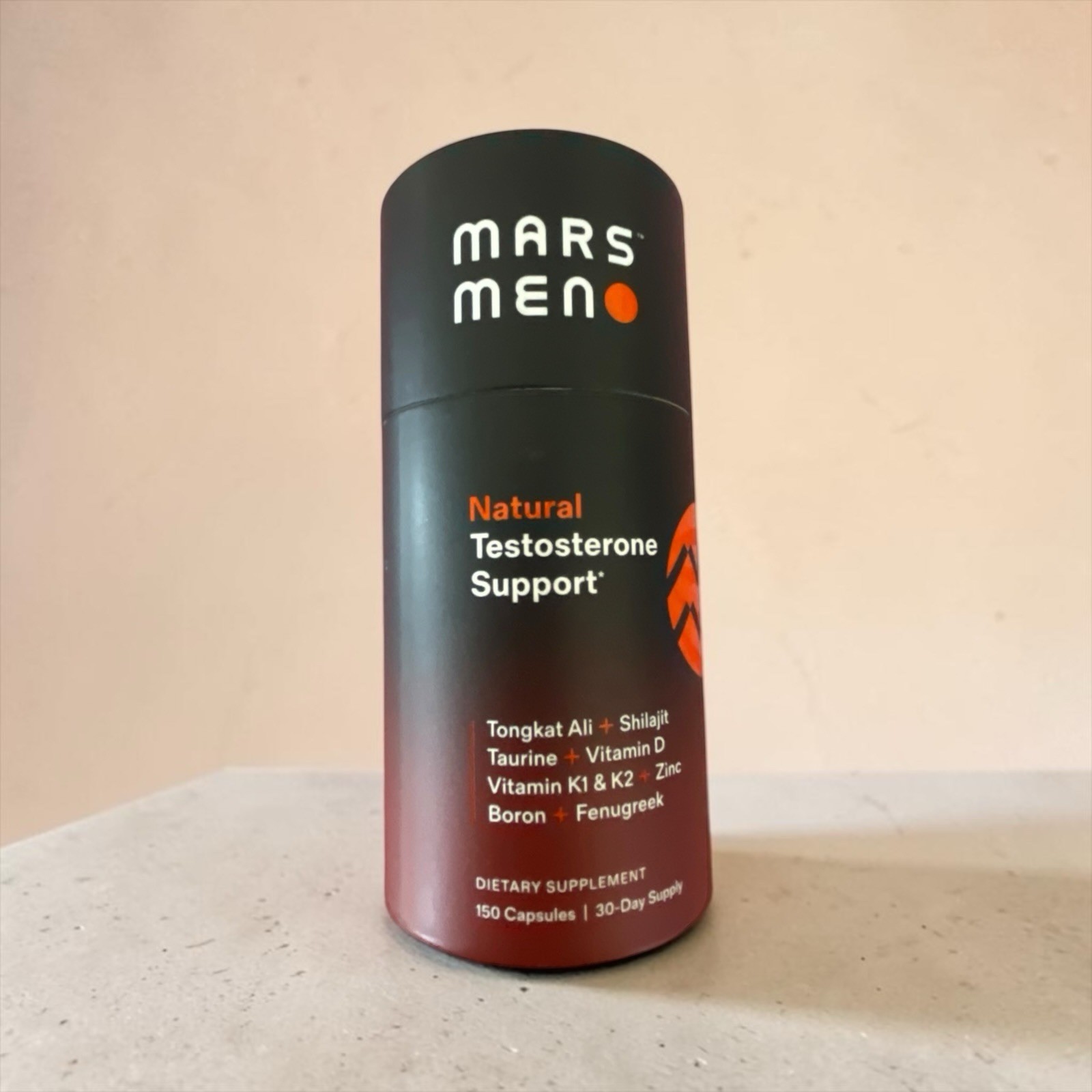 MARS MEN Natural Testo Support 150ct – 1 Month Supply Exp. 08/2028