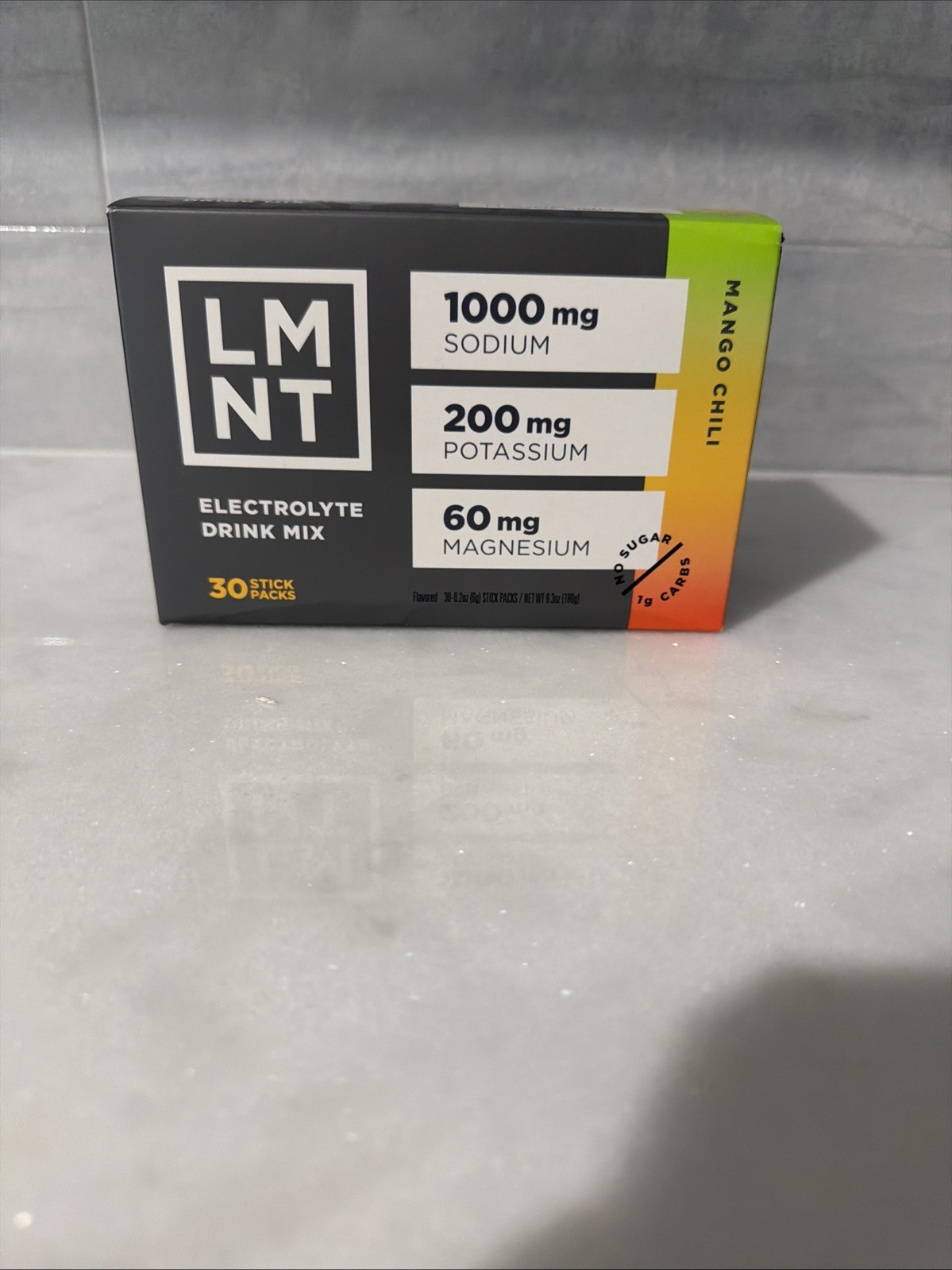 LMNT Zero Sugar Electrolytes MANGO CHILI Salt Drink Mix 30 Sticks EXP 2027 NEW