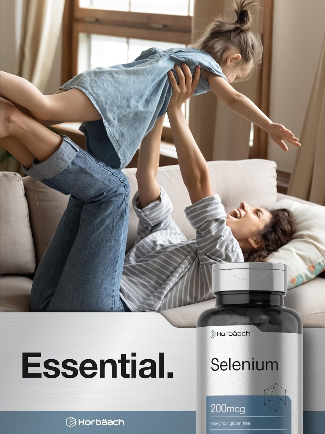 Selenium Supplement 200Mcg for Women and Men| 120 Tablets | Non-Gmo and Gluten F