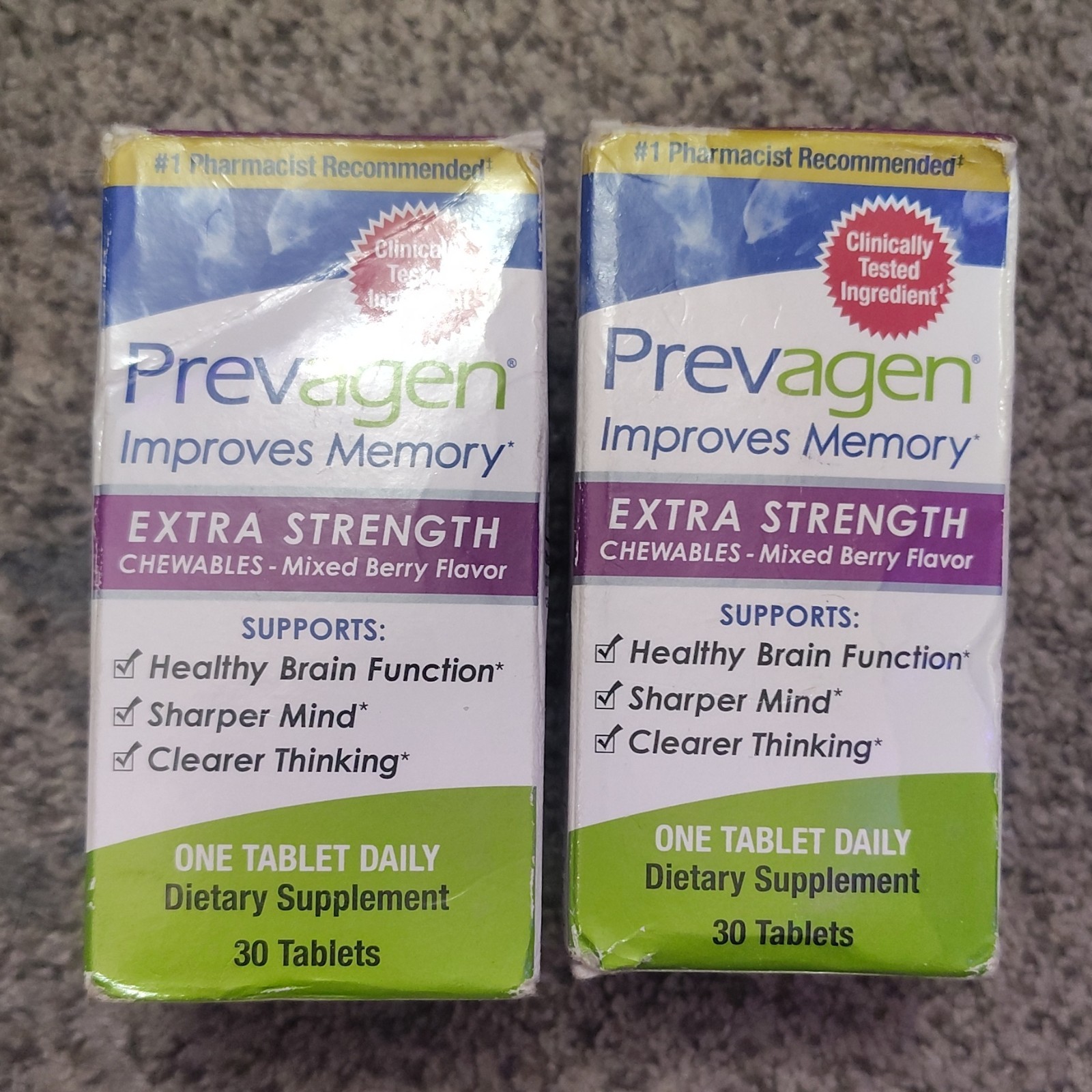 Prevagen Extra Strength Chewable Tablets Mixed Berry Memory Support 30 Ct