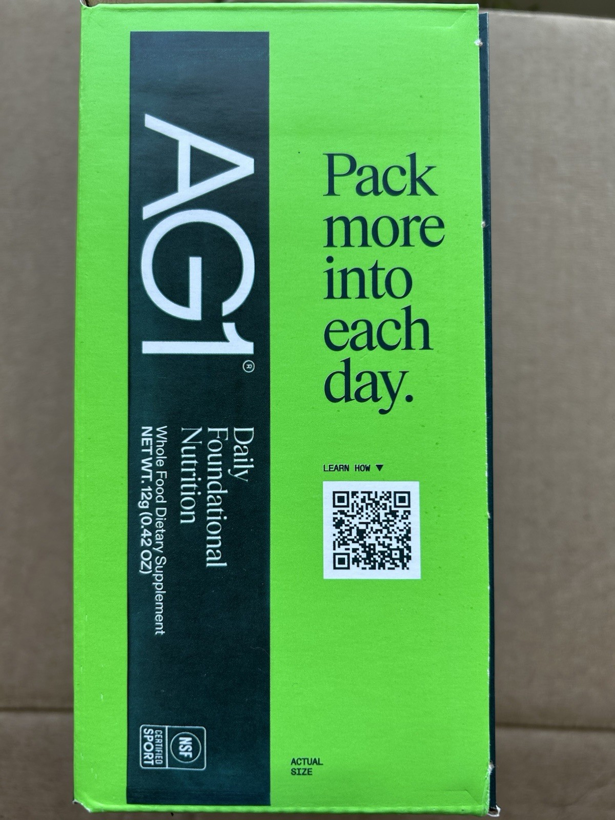 60 Pack AG1 Daily Foundational Nutrition – Whole Food Dietary Supplement
