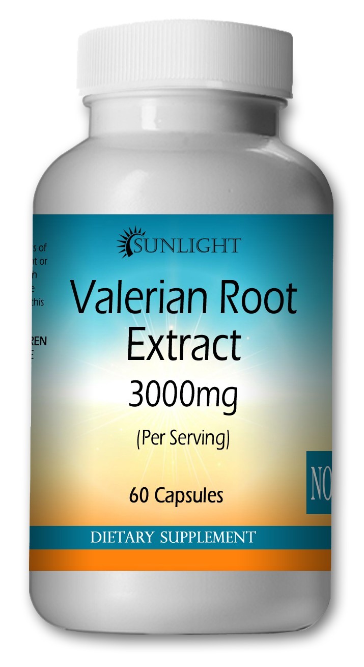 Valerian Root Capsules 3000mg serving – Gluten Free