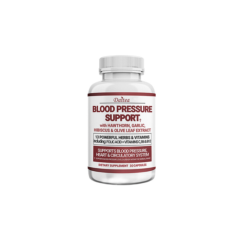 Herbal Blood Pressure Support Supplement Circulatory Heart Health 30-120 Capsule