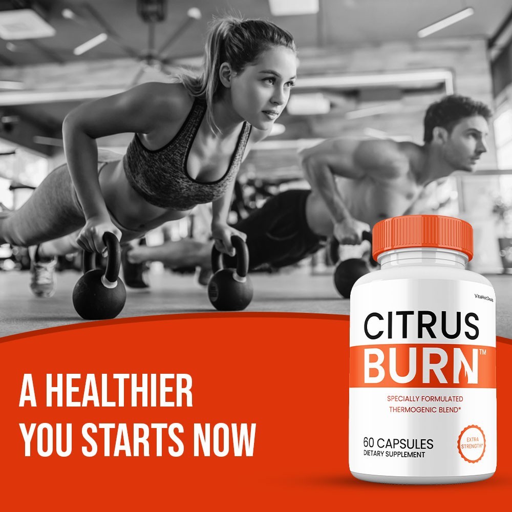 Citrus Burn Capsules, Max Strength Natural Supplement, CitrusBurn Pills (2 Pack)