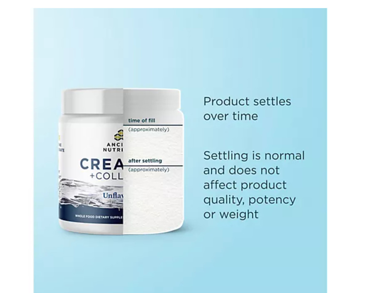 Ancient Nutrition 5.5g Creatine & Collagen Blend 30 Servings