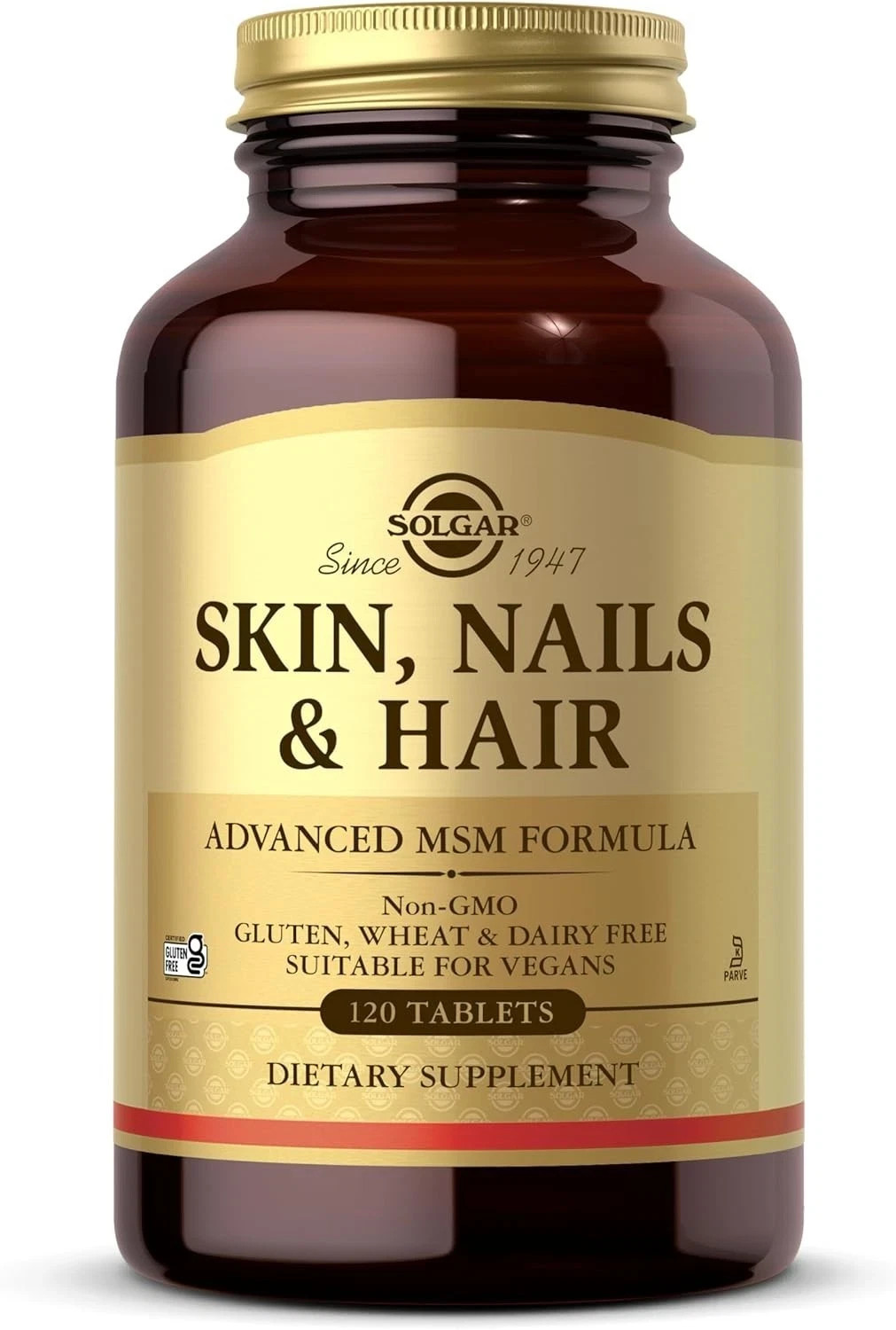 Solgar Skin, Nails & Hair (Non GMO, Gluten Free) 120 Tablets Each (Pack of 4)