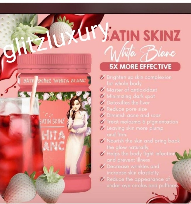 Satin skinz Whita Blanc 800g 3 free sachet. 5x more brightening 💯 AUTHENTIC