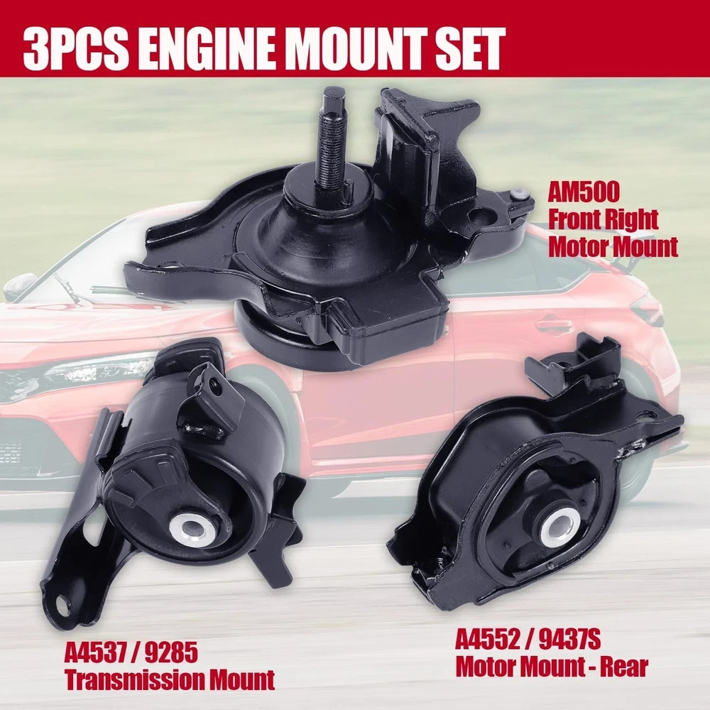 Engine Mount Motor Compatible with Fits 2007-2008 Honda Fit 1.5L Automatic Tr…