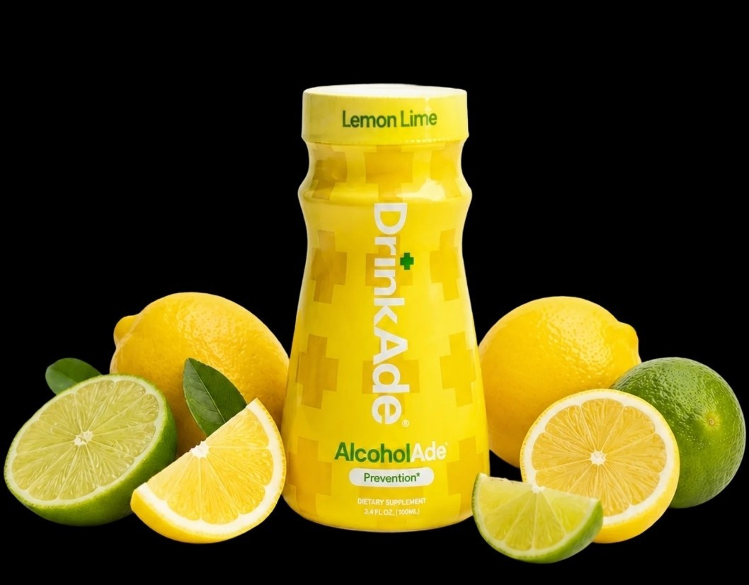 DrinkAde AlcoholAde Prevention Lemon Lime Gluten-Free, 2 fl oz 6 Pack