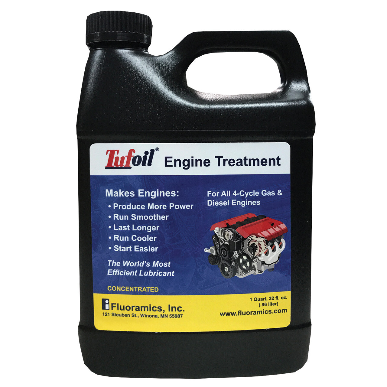 Fluoramics 8442844 Tufoil Engine Treatment Quart