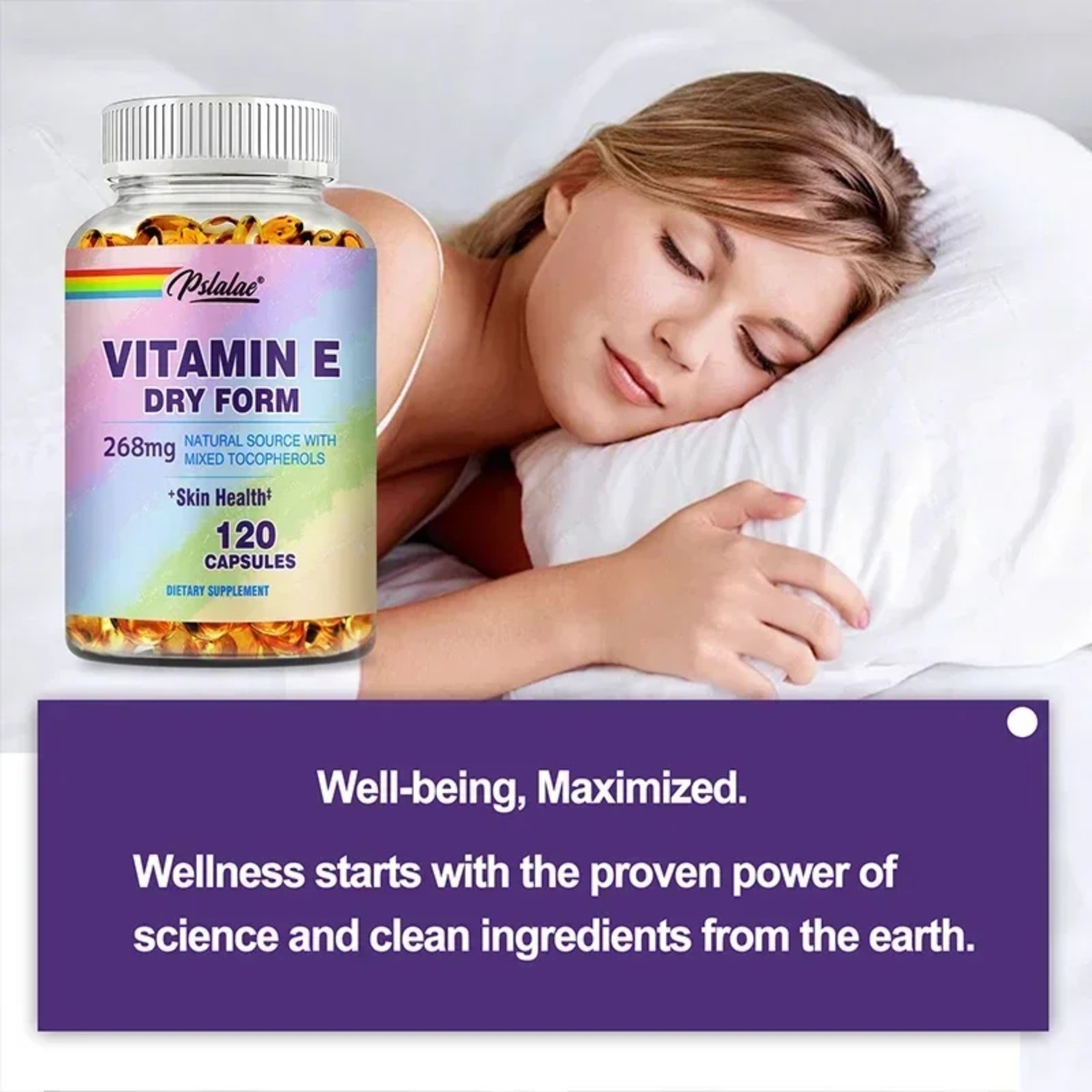 Vitamin E 240pcs – Brightens Skin, Promote Intestinal Flora Digestion, Immunity