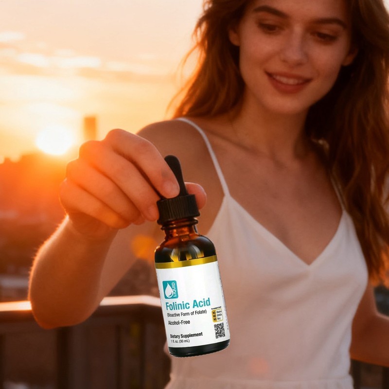 California Gold Nutrition Folinic Acid 1 Alcohol FL Oz (30 Ml) – Lon