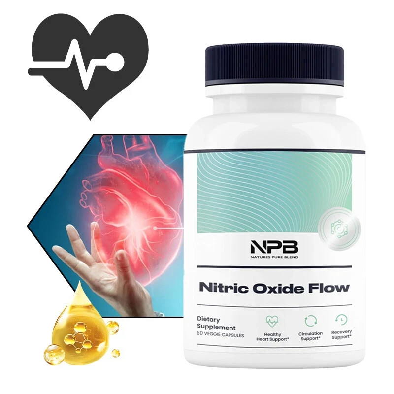 Nitric Oxide Flow Blood Pressure Support Improve Circulation-Natures Pure Blend