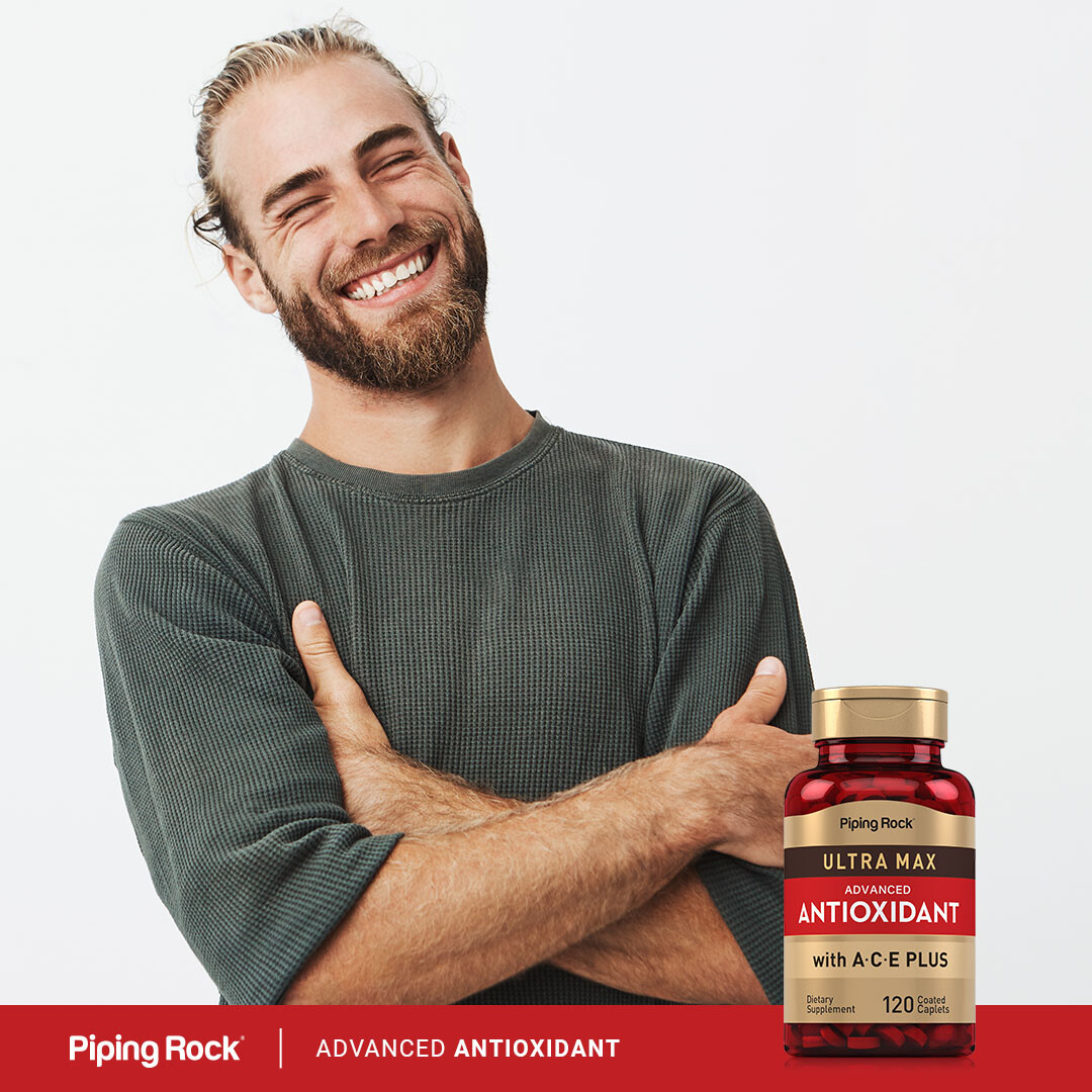 Antioxidant Supplements | 120 Caplets | With Vitamin A, C, E | by Piping Rock