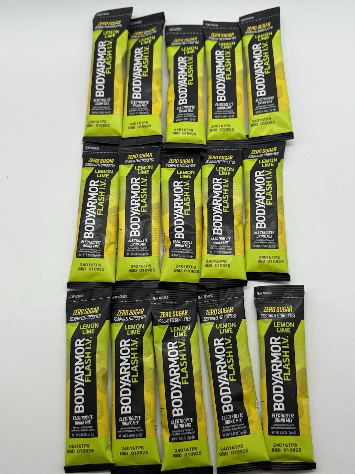 Case of 90 BODYARMOR Flash IV Electrolyte Lemon Lime Zero Sugar Mix BBD 01/2025