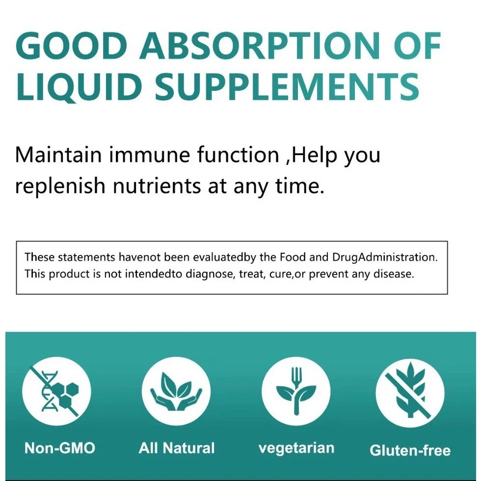 Qizfyzz Soursop Moringa Seamoss Liquid Drops 2oz Immune Energy Support
