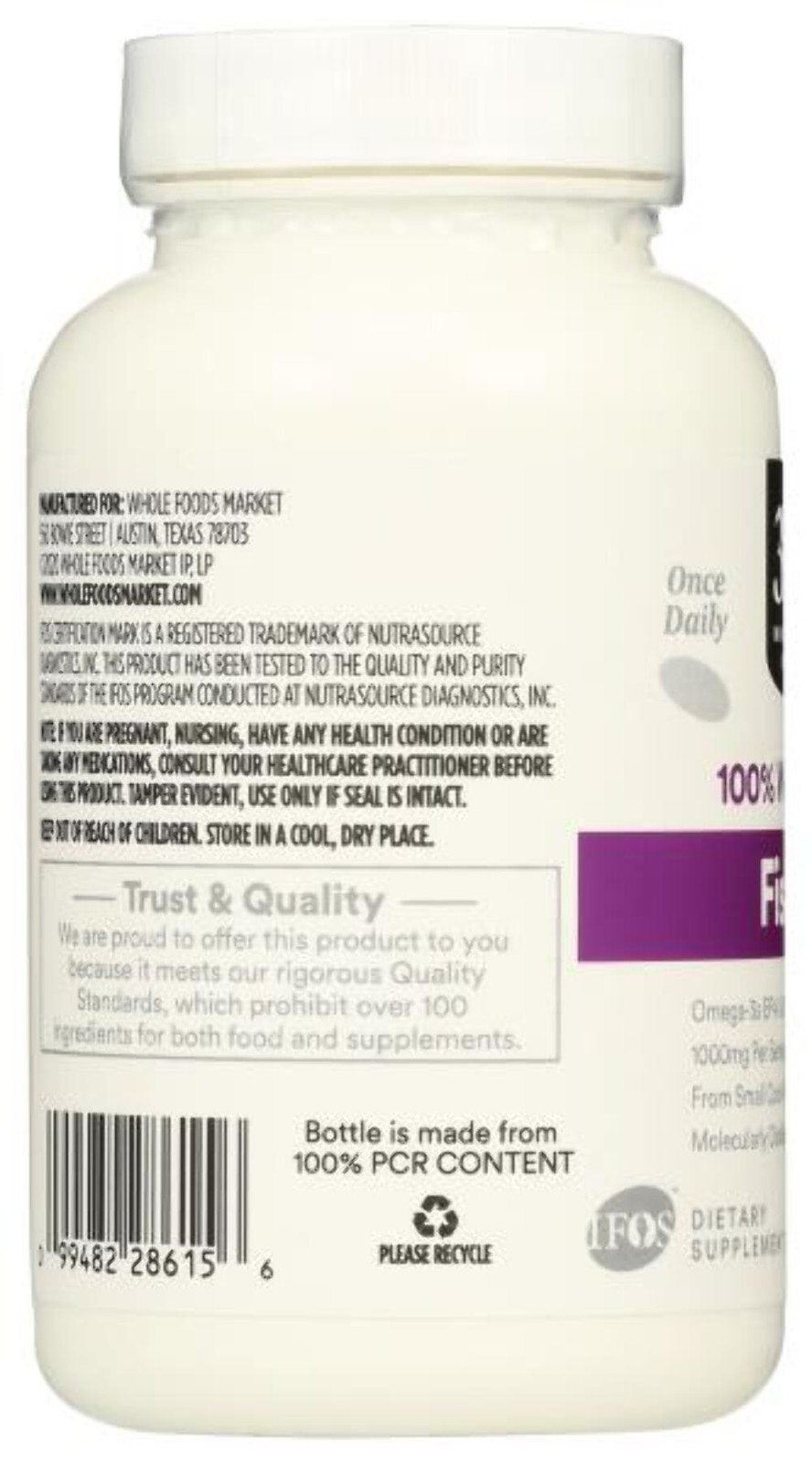 8/26 365 by Whole Foods Market, Oil Fish 1000 Mg, 100 Softgels