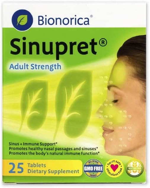 Bionorica Sinupret Adult Strength Sinus – Immune Support Supplement – All Natura
